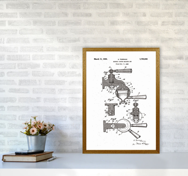 Espresso Coffee Machine Patent Art Print by Jason Stanley A2 Print Only