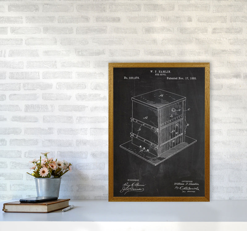 Bee Hive Patent Art Print by Jason Stanley A2 Print Only