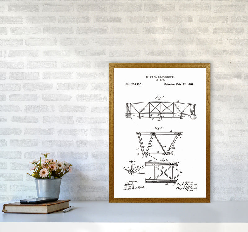 Bridge Patent Art Print by Jason Stanley A2 Print Only