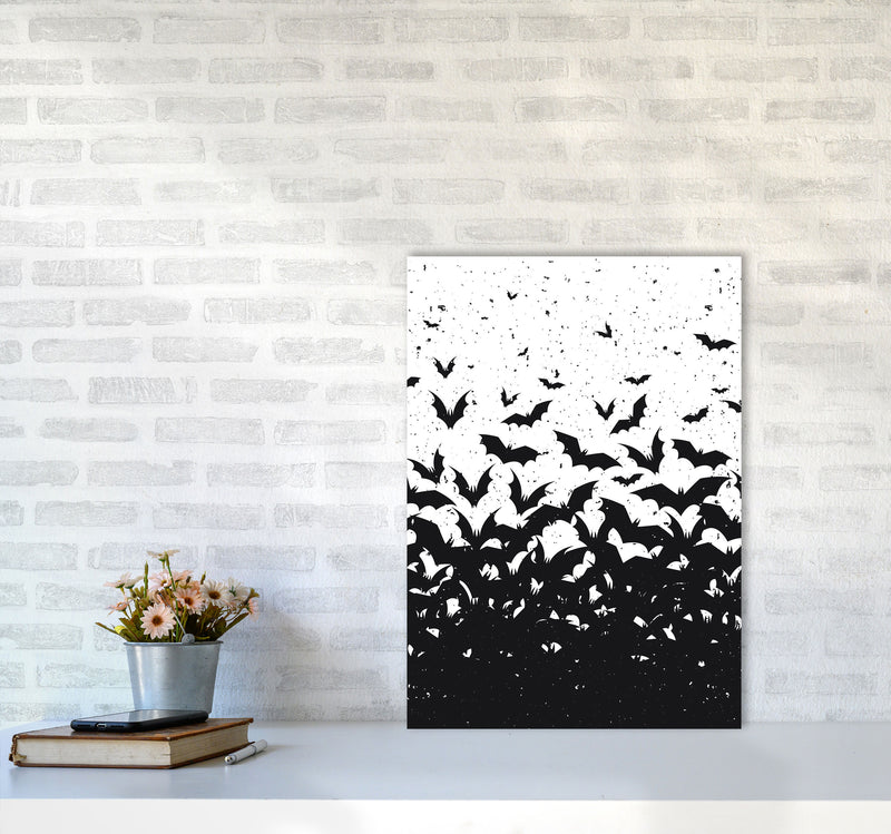 Look At All These Bats Art Print by Jason Stanley A2 Black Frame