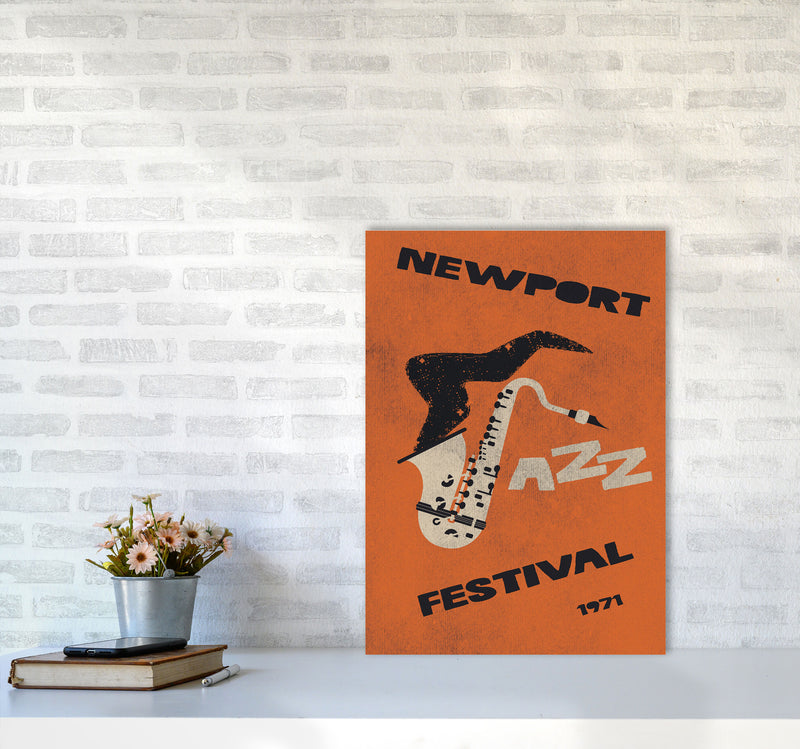 Newport Jazz Festival Art Print by Jason Stanley A2 Black Frame