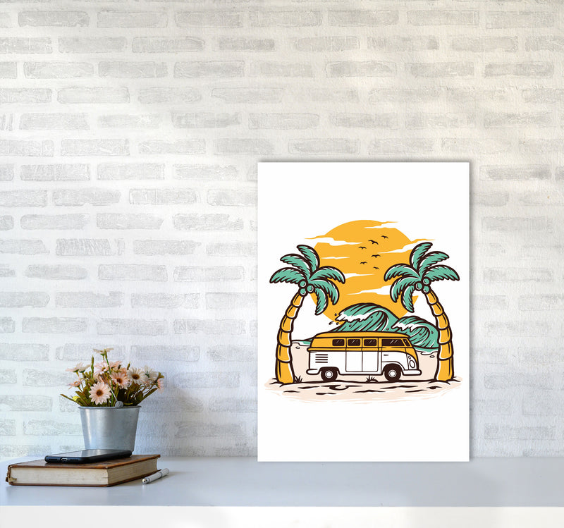 Between Two Palms Art Print by Jason Stanley A2 Black Frame