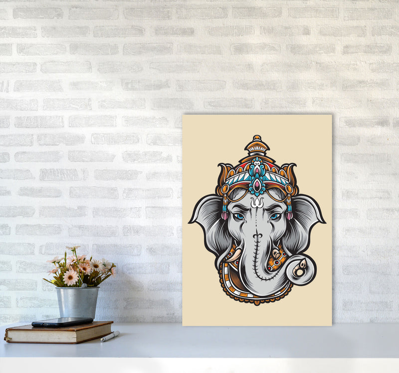 Ask Lord Ganesha Art Print by Jason Stanley A2 Black Frame