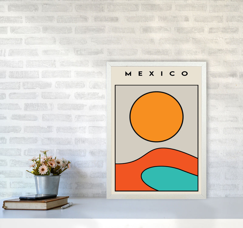 Mexico Vibe Art Print by Jason Stanley A2 Oak Frame