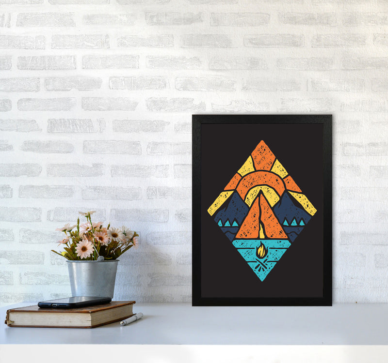 Adventure Is Here Art Print by Jason Stanley A3 White Frame