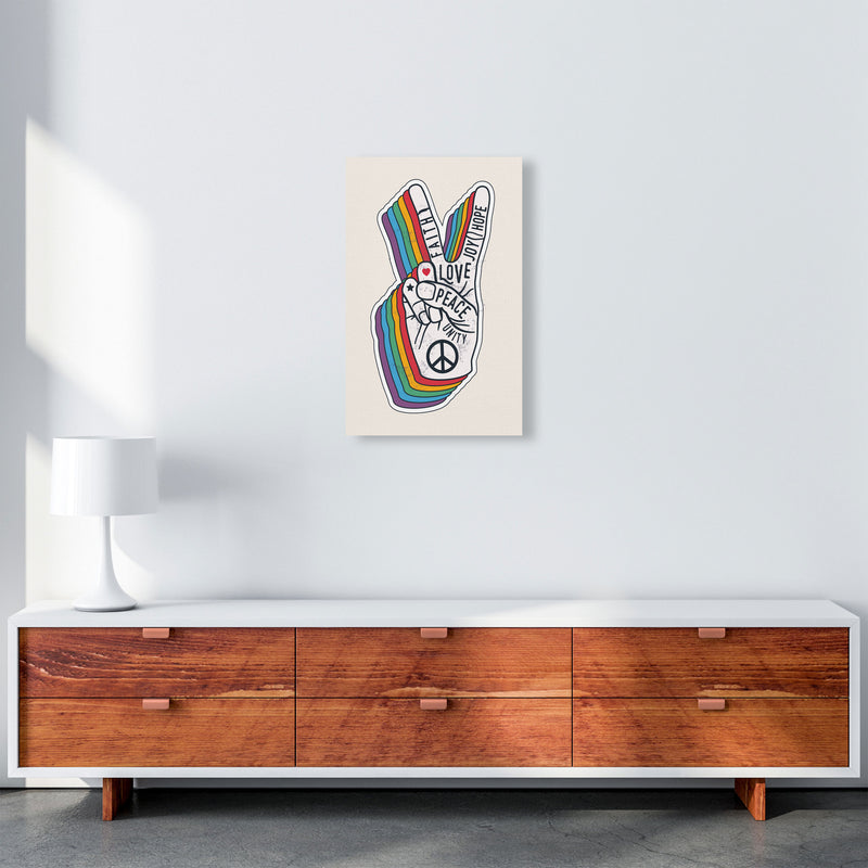 Peace And Love!! Art Print by Jason Stanley A3 Canvas