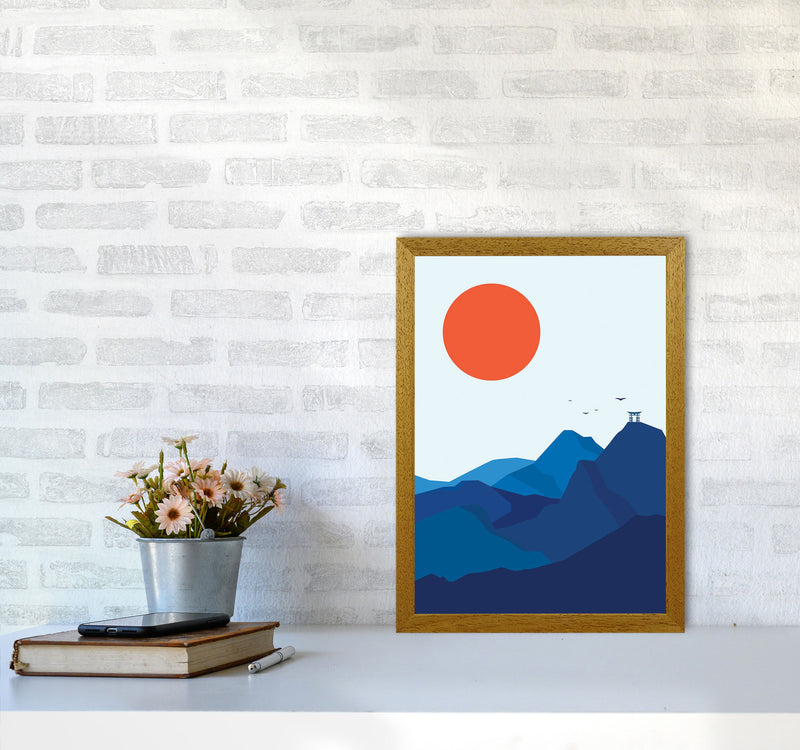 Japanese Mountain Sunrise Art Print by Jason Stanley A3 Print Only