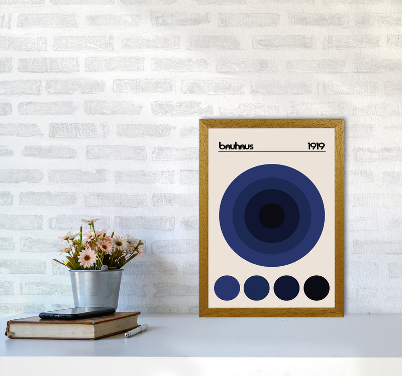Bauhaus Blue Circle Art Print by Jason Stanley A3 Print Only