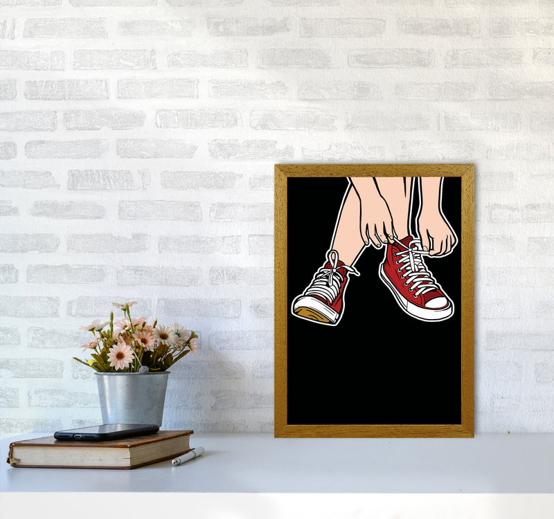 Tie Your Shoe Laces Art Print by Jason Stanley A3 Print Only