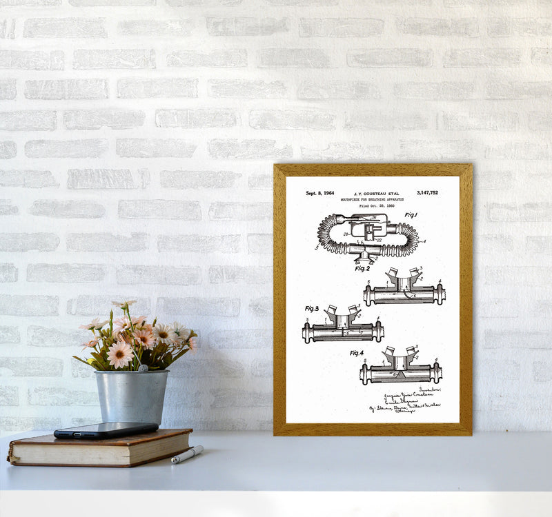 Diving Apparatus Patent Art Print by Jason Stanley A3 Print Only