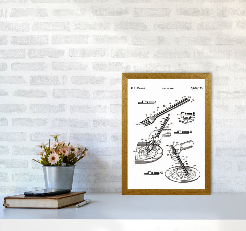 Fork Patent Art Print by Jason Stanley A3 Print Only