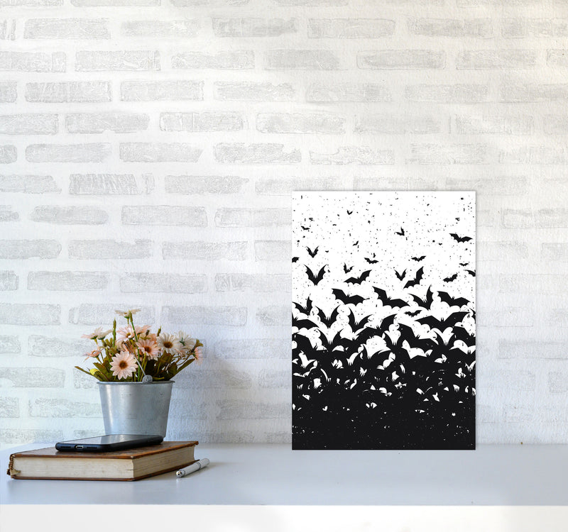 Look At All These Bats Art Print by Jason Stanley A3 Black Frame