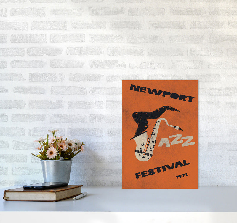 Newport Jazz Festival Art Print by Jason Stanley A3 Black Frame