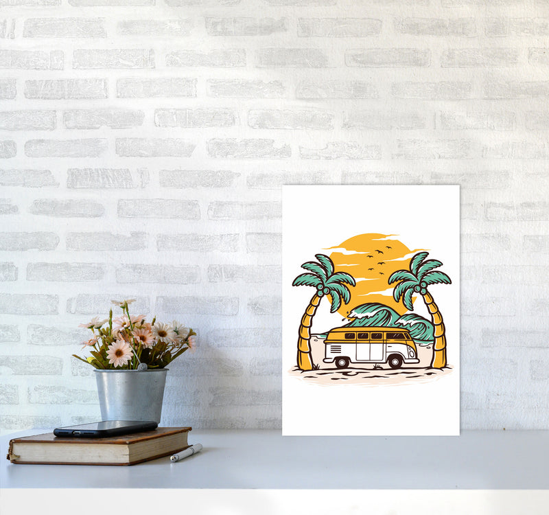 Between Two Palms Art Print by Jason Stanley A3 Black Frame