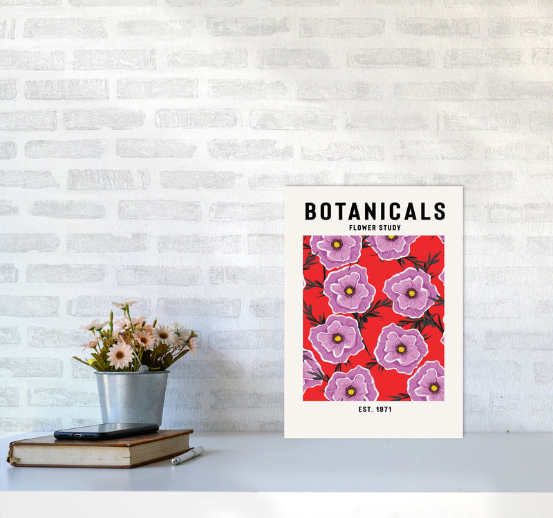 Botanicals Flower Study Art Print by Jason Stanley A3 Black Frame