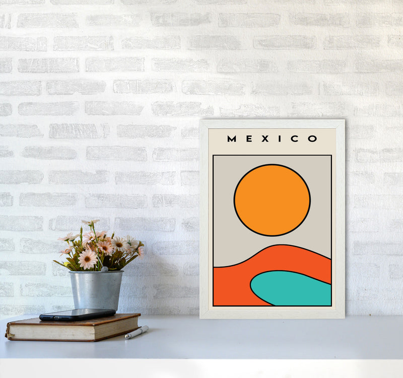 Mexico Vibe Art Print by Jason Stanley A3 Oak Frame