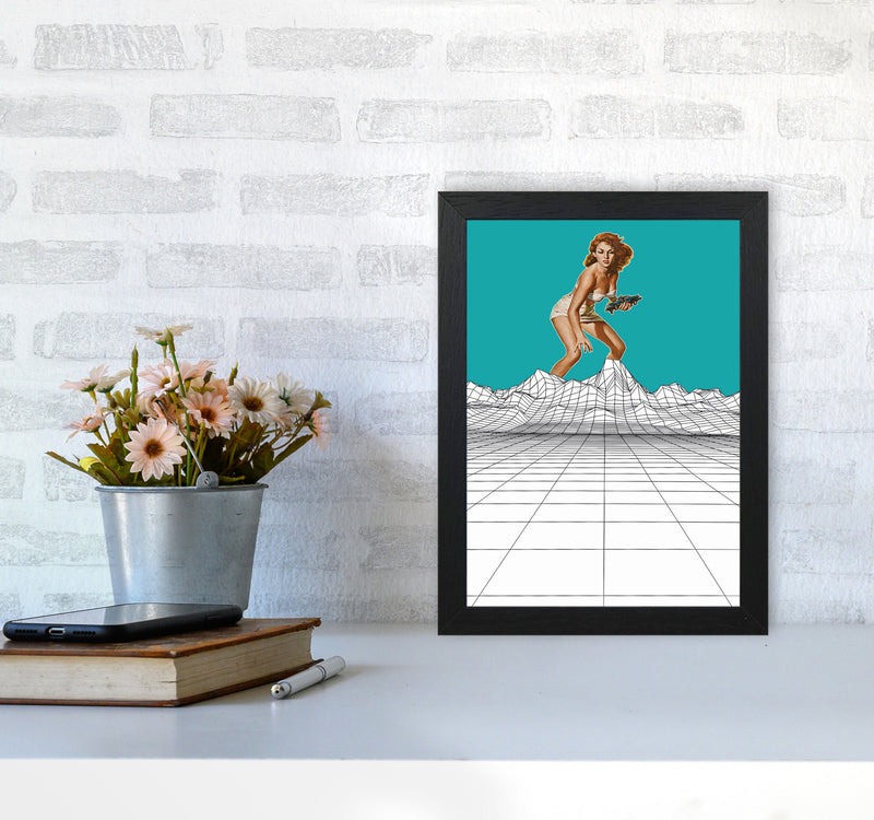 Attack In The Mountains Art Print by Jason Stanley A4 White Frame
