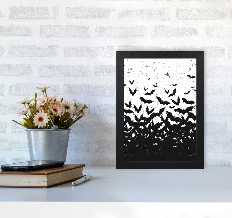 Look At All These Bats Art Print by Jason Stanley A4 White Frame