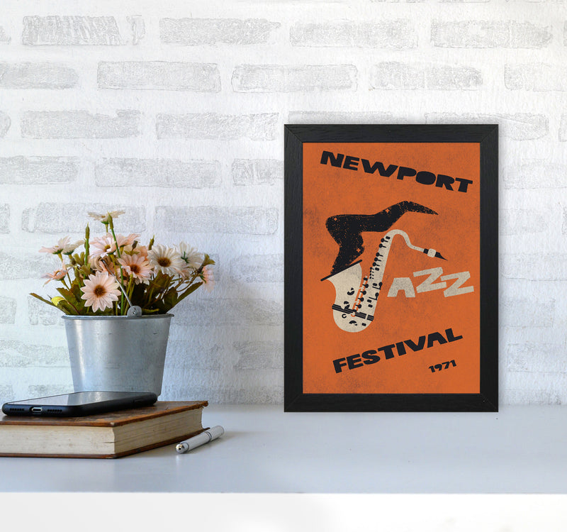Newport Jazz Festival Art Print by Jason Stanley A4 White Frame