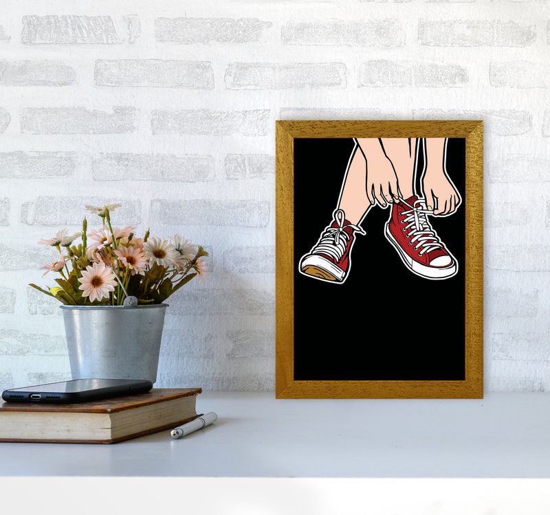 Tie Your Shoe Laces Art Print by Jason Stanley A4 Print Only