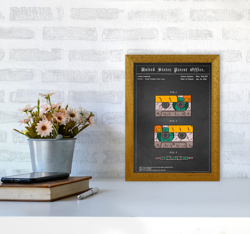 Casette Tape Art Print by Jason Stanley A4 Print Only