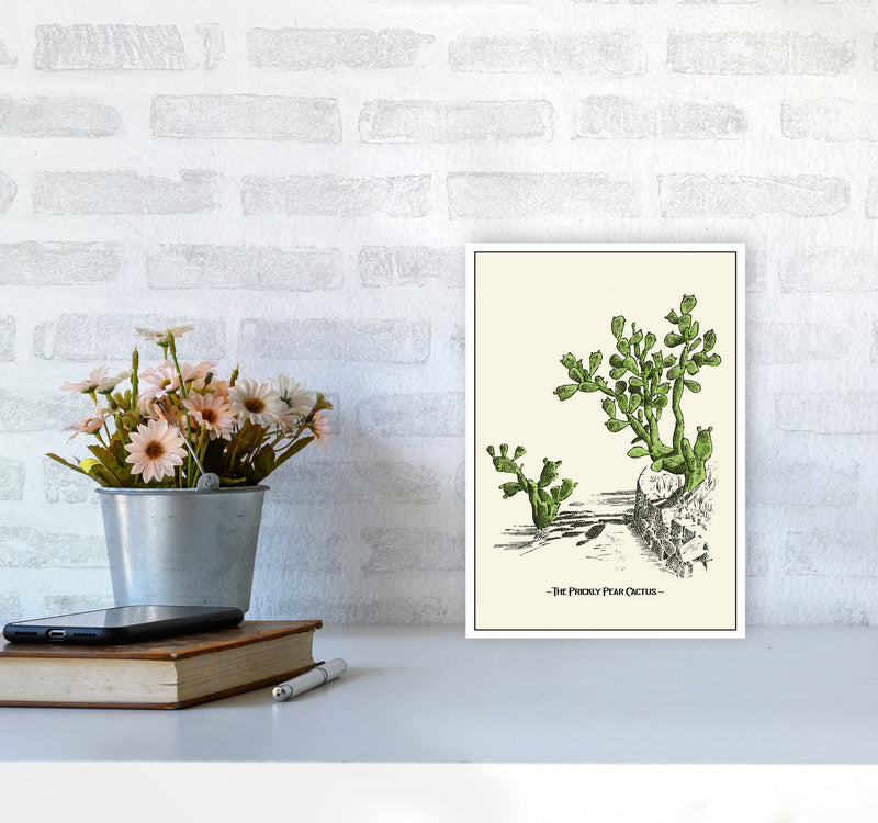 The Prickly Pear Cactus Art Print by Jason Stanley A4 Black Frame