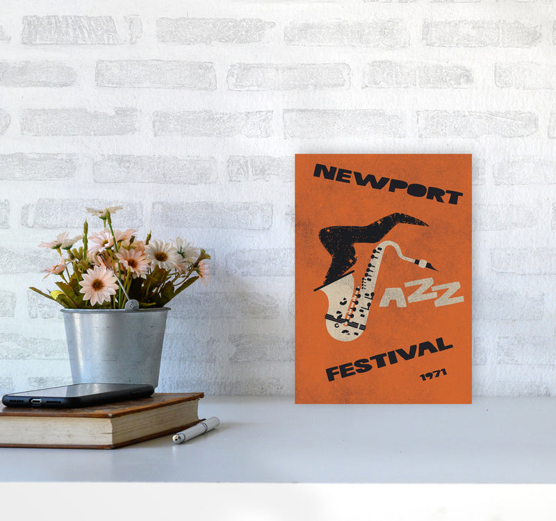 Newport Jazz Festival Art Print by Jason Stanley A4 Black Frame