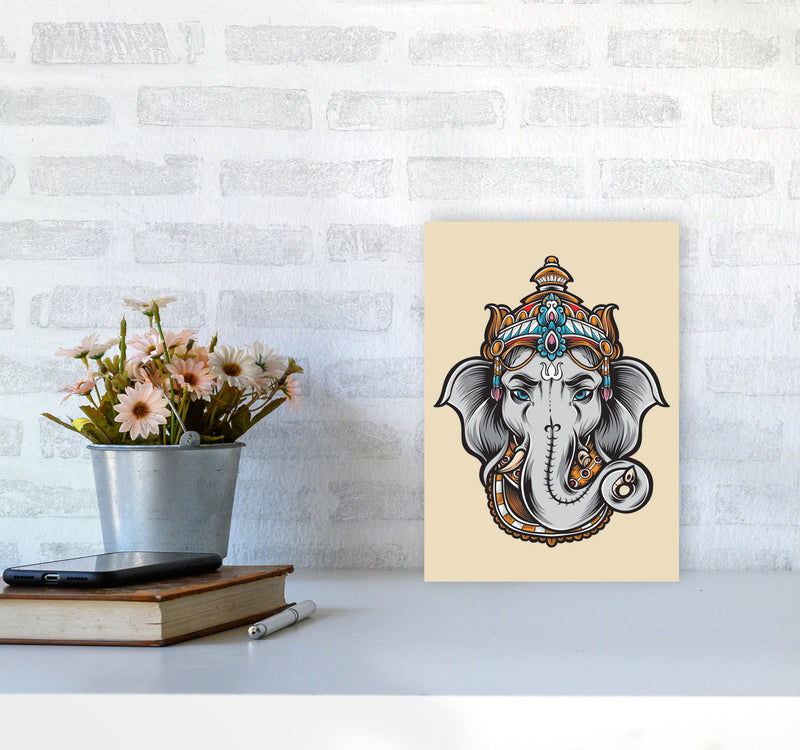 Ask Lord Ganesha Art Print by Jason Stanley A4 Black Frame