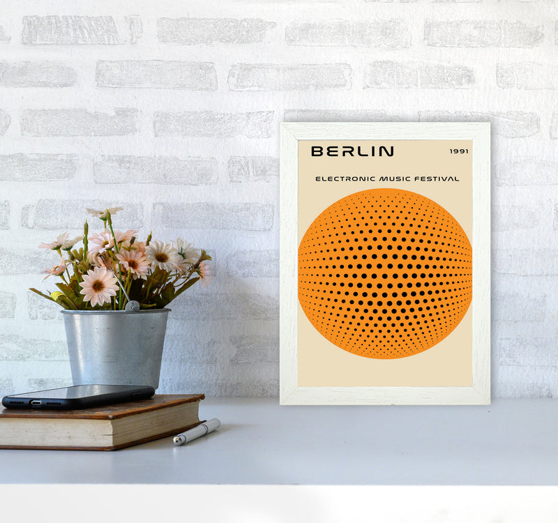 Berlin Electronic Music Festival Art Print by Jason Stanley A4 Oak Frame