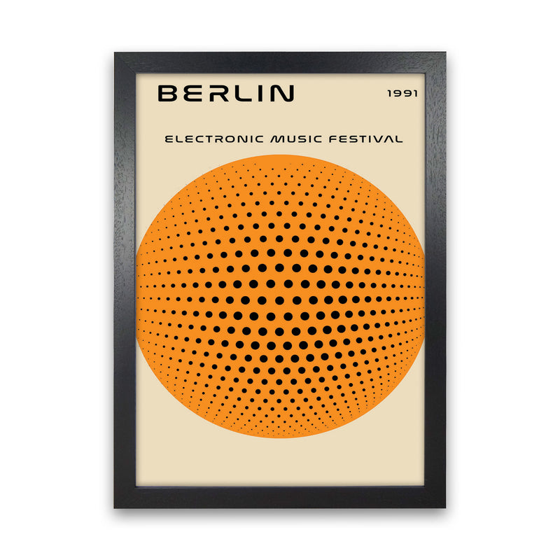 Berlin Electronic Music Festival Art Print by Jason Stanley Black Grain
