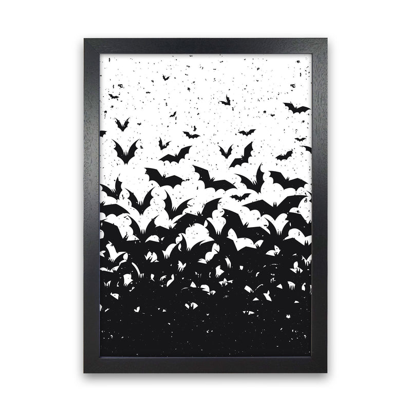 Look At All These Bats Art Print by Jason Stanley Black Grain