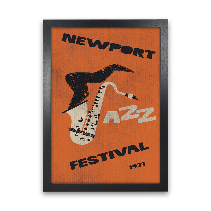 Newport Jazz Festival Art Print by Jason Stanley Black Grain