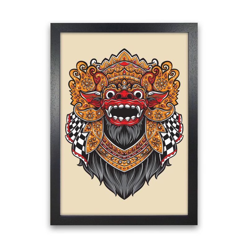 Balinese Mythology Art Print by Jason Stanley Black Grain