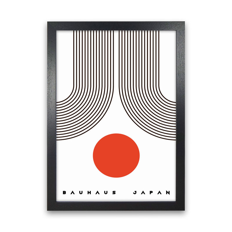 Bauhaus Japan Art Print by Jason Stanley Black Grain