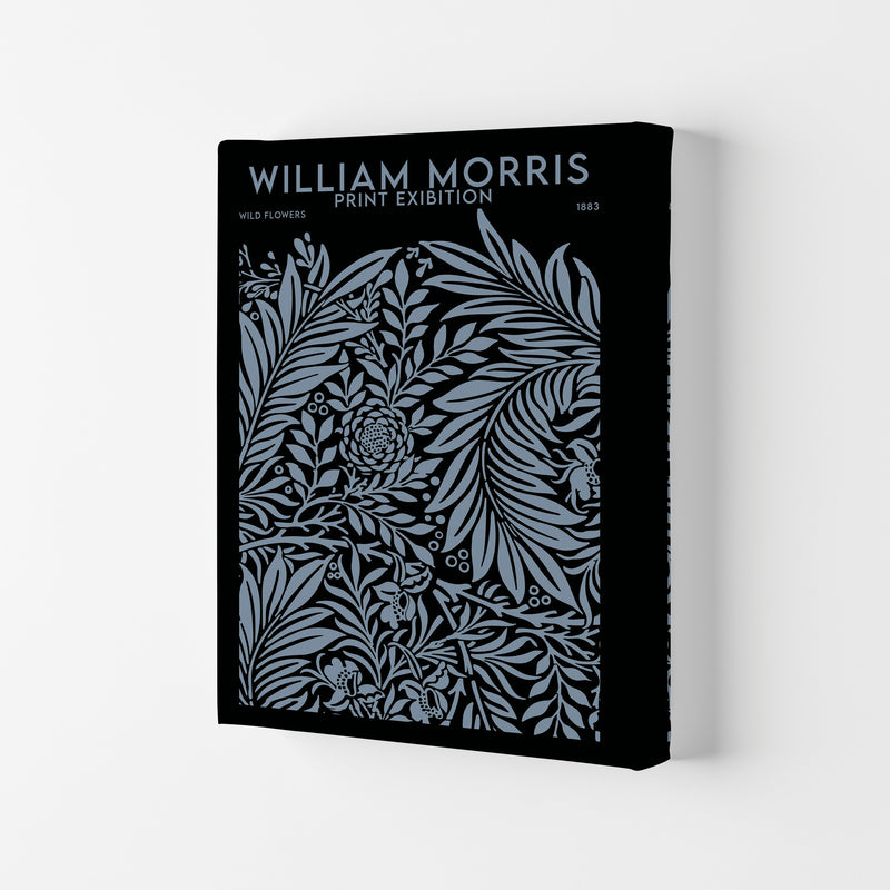 William Morris Print Exibition Black Art Print by Jason Stanley Canvas