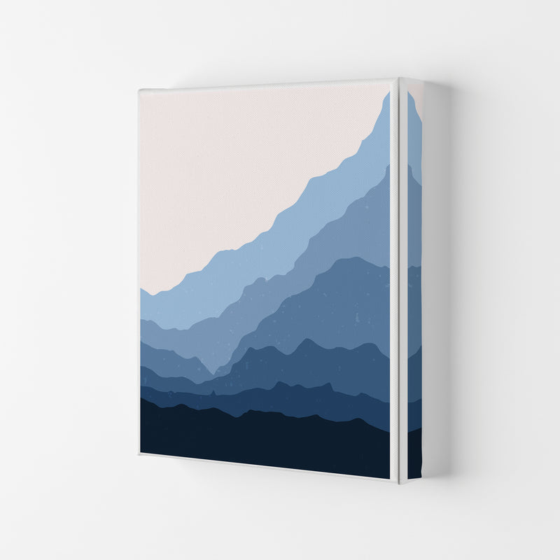Blue Japanese Mountains Art Print by Jason Stanley Canvas