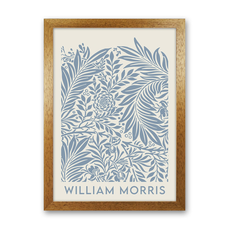 William Morris- Blue Wild Flowers Art Print by Jason Stanley Oak Grain
