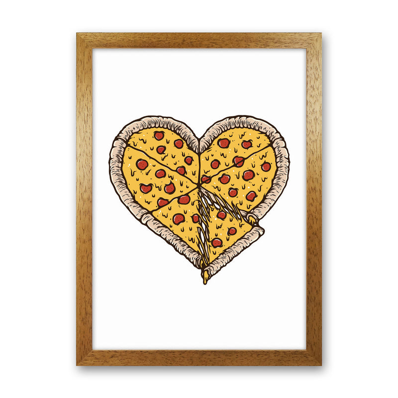 I Love Pizza Art Print by Jason Stanley Oak Grain