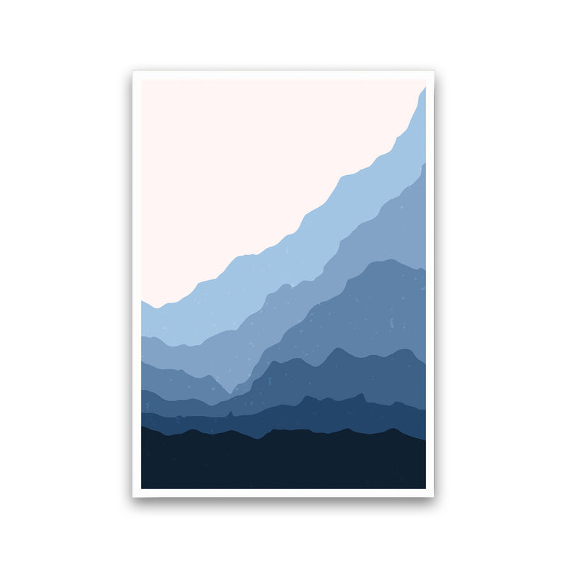 Blue Japanese Mountains Art Print by Jason Stanley Print Only