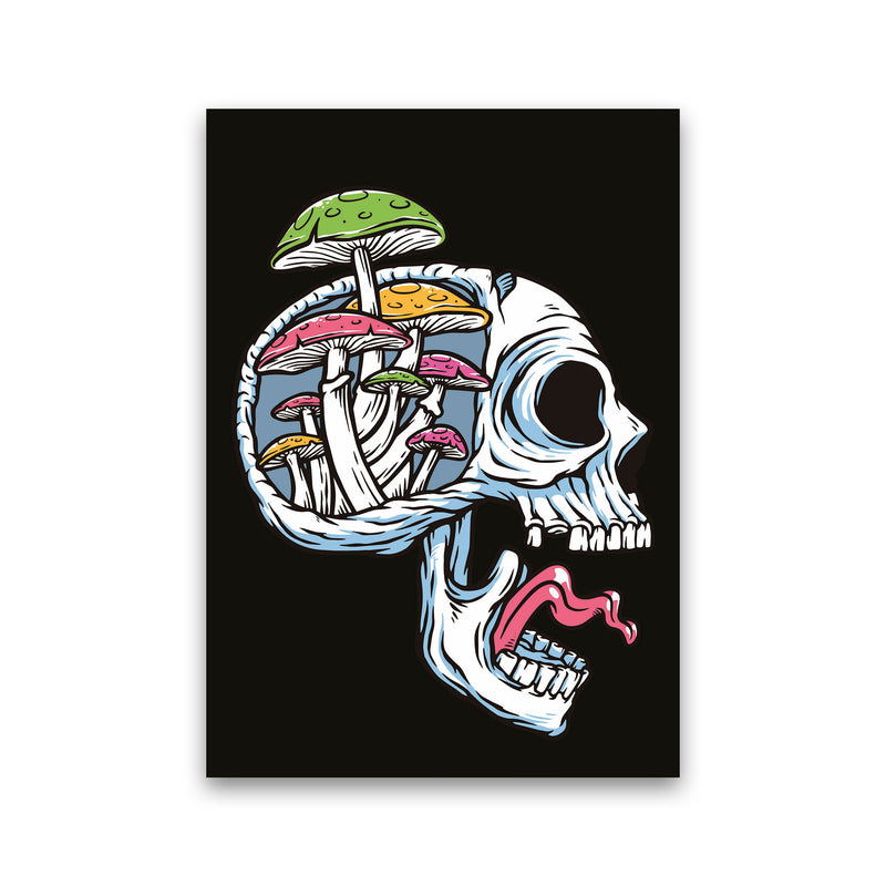 Head Full Of Mushrooms Art Print by Jason Stanley Print Only