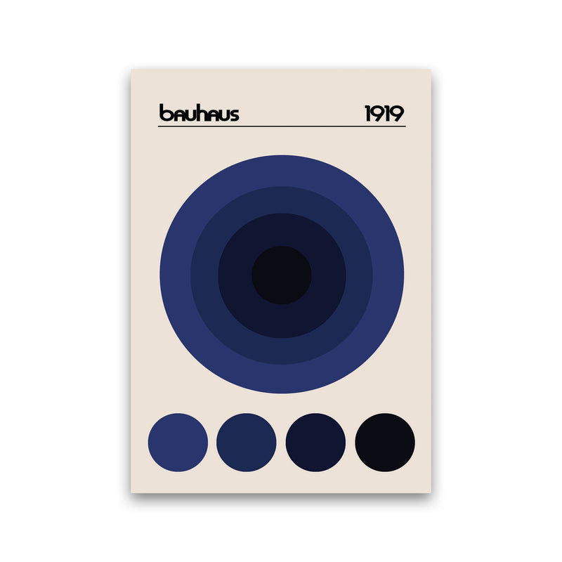 Bauhaus Blue Circle Art Print by Jason Stanley Print Only