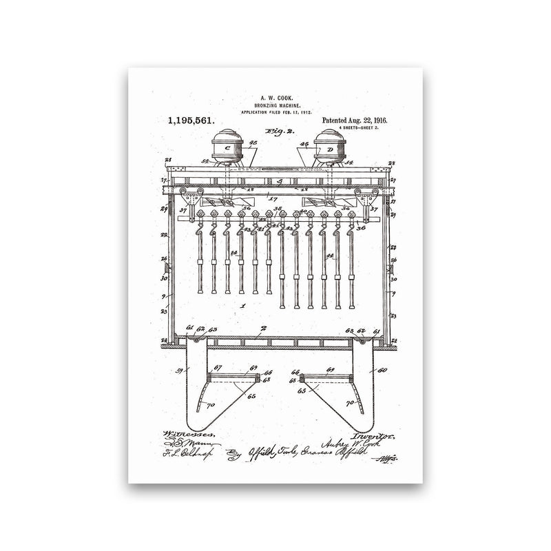 Bronzing Machine Patent Art Print by Jason Stanley Print Only