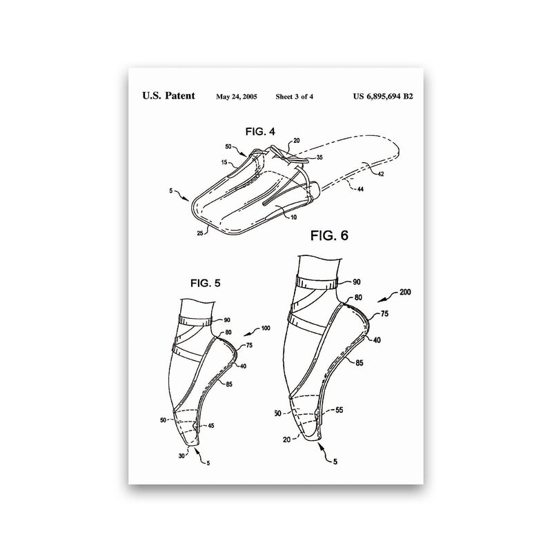 Ballet Slipper Patent Art Print by Jason Stanley Print Only
