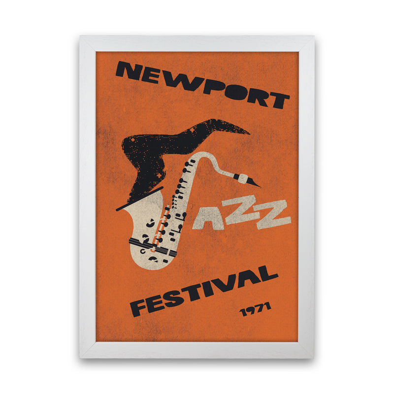 Newport Jazz Festival Art Print by Jason Stanley White Grain