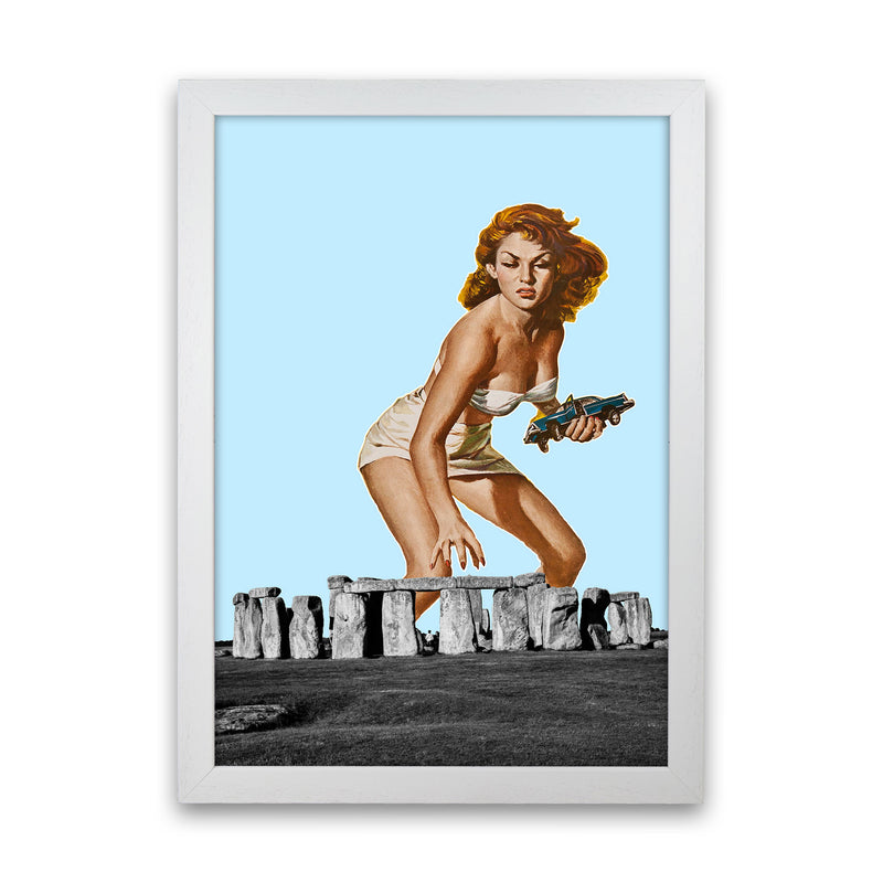 Attack On Stonehenge Art Print by Jason Stanley White Grain