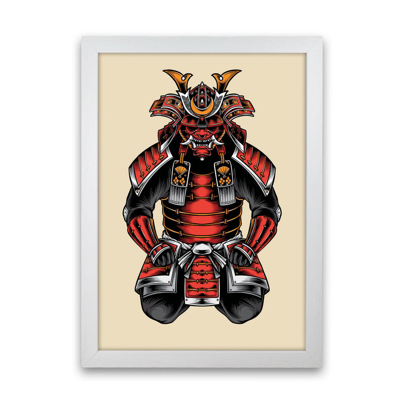 Japanese Samurai Art Print by Jason Stanley White Grain