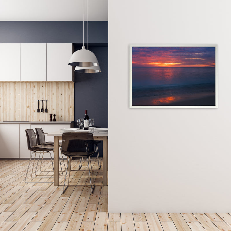 Monet Sunrise Art Print by Karsten Wrobel A1 Oak Frame