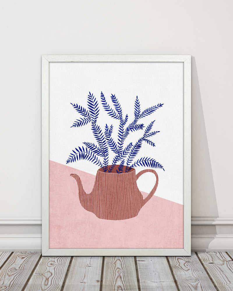 Teapot Planter Art Print by Kookiepixel