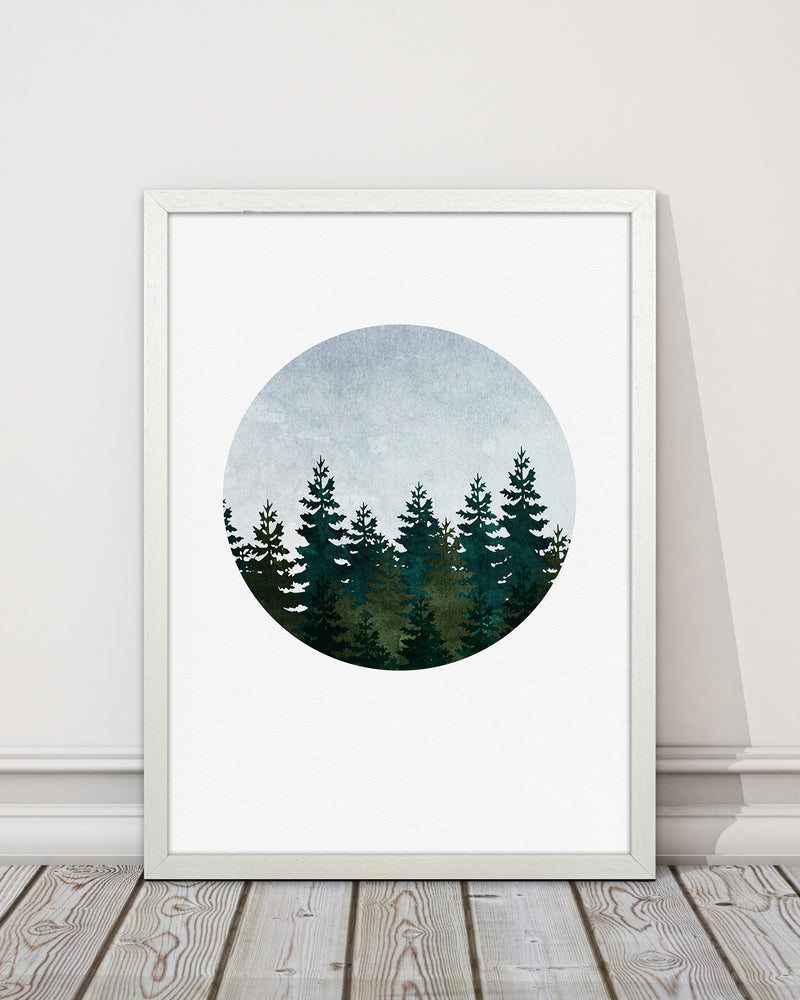 Evergreen Forest Art Print by Kookiepixel