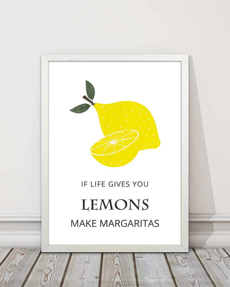 Lemons Make Margaritas Kitchen Art Print by Kookiepixel